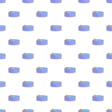 Inflatable wading pool pattern for summer recreation Stock Illustration
