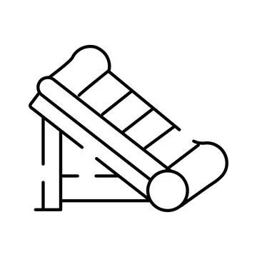 Inflatable water slide icon for summer recreation Stock Illustration