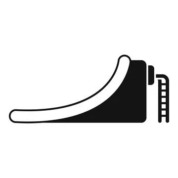 Inflatable water slide providing summer fun and recreation Stock Illustration