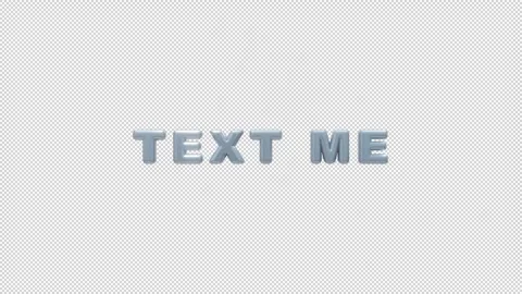 Inflated Balloon Style Text Me Text Animation Stock Footage 317966547