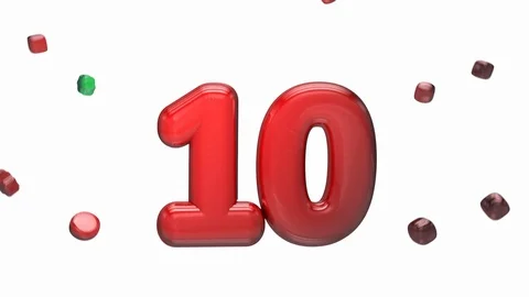 Inflated Balloons Countdown 스톡 동영상 112595984