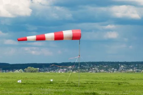 Inflated by the wind weathervane Stock Photos
