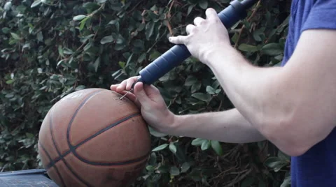 Inflating Basketball Stock-Footage 46552689