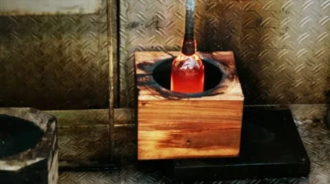 Inflating glass Stock Footage 12592677