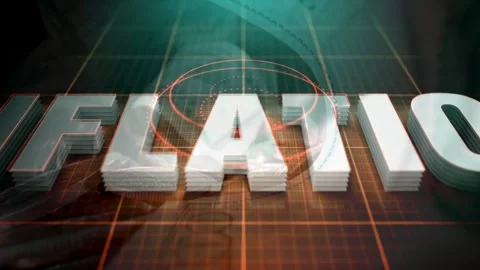 Inflation Concept with Spinning US Dollar Bills Stock Footage 336478532