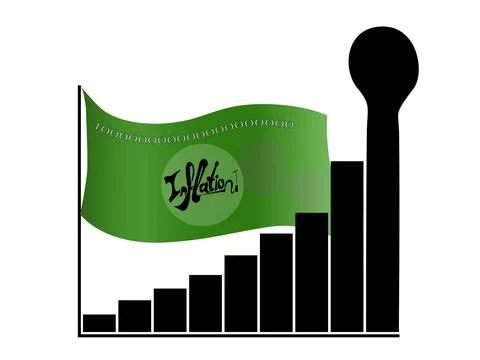 Inflation diagram Stock Illustration