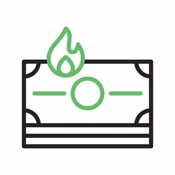 Inflation icon vector image. Stock Illustration