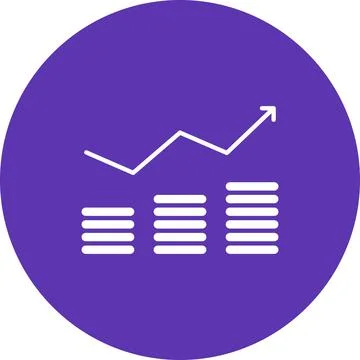 Inflation icon vector image. Stock Illustration