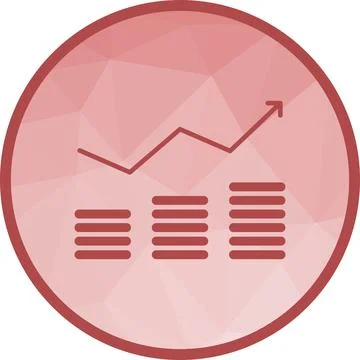 Inflation icon vector image. Stock Illustration