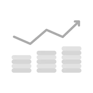 Inflation icon vector image. Stock Illustration