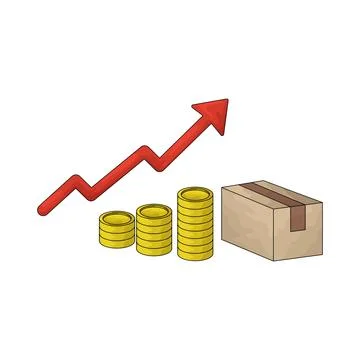 Inflation illustration Ilustração Stock