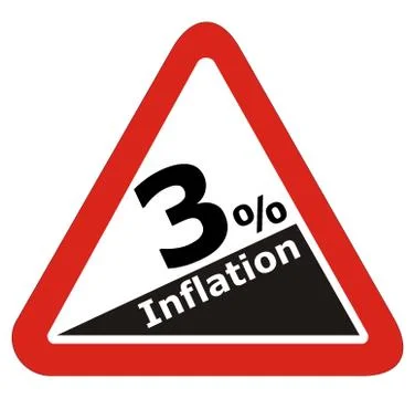 Inflation Schild Symbol Stock Photos