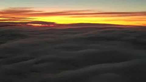 Inflight Sunrise Stock Footage 231179110