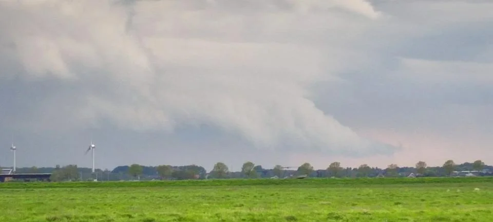 Inflow Tail of a Storm Cloud Foto stock