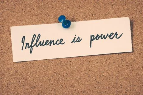 Influence is power Stock Photos