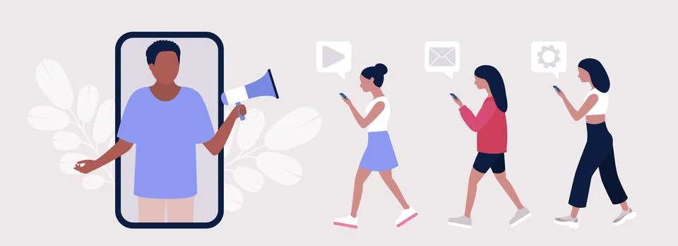 Influencer Stock Illustration