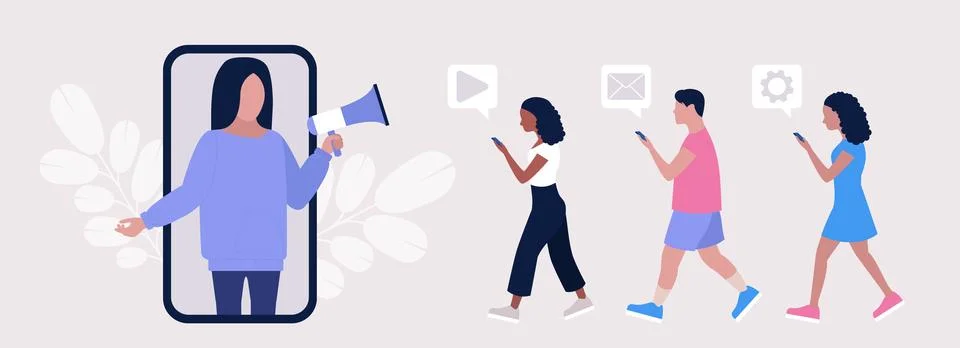 Influencer Stock Illustration
