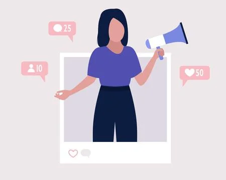 Influencer Stock Illustration
