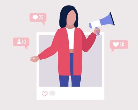 Influencer Stock Illustration