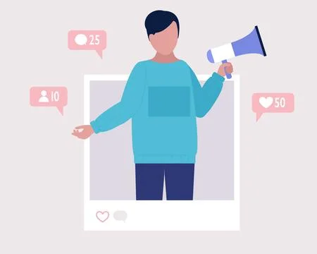 Influencer Stock Illustration