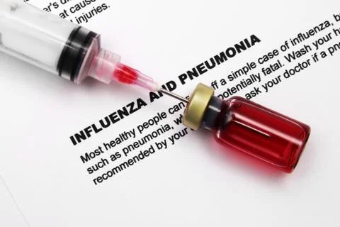 Influenza and pneumonia Stock Photos
