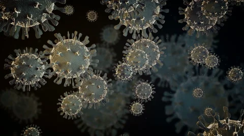 Influenza Virus H1N1. Swine Flu. Stock Footage