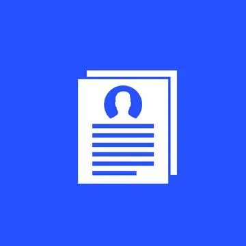 Info and personal data, documents vector icon 스톡 일러스트