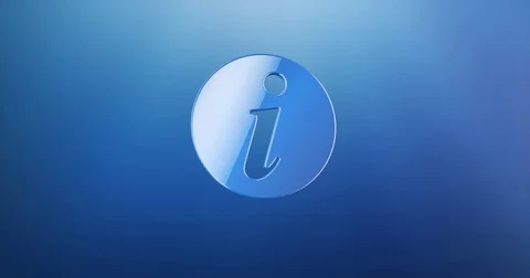 Info Blue 3d Icon Video stock 69987546