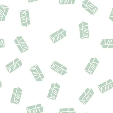 Info booklet glyph vector seamless pattern sign Stock Illustration