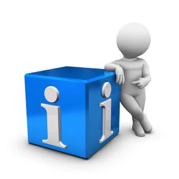 Info box blue Stock Illustration