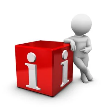 Info box red Stock Illustration