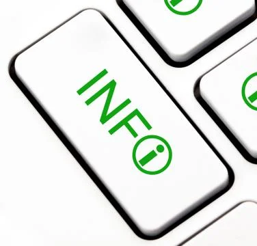 Info button on keyboard Stock Illustration