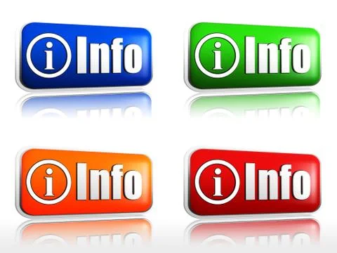 Info buttons Stock Illustration