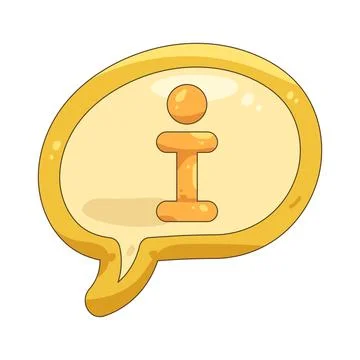 Info chat bubble Иллюстрация