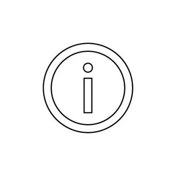 Info Circle Information Support Line Illustrazione stock