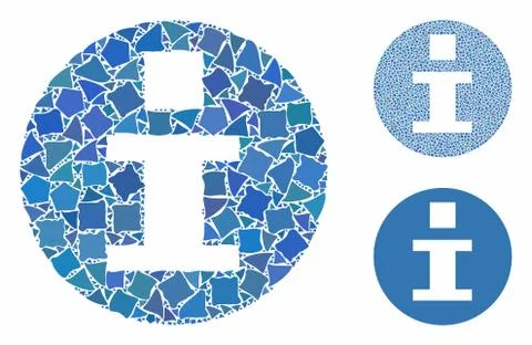 Info Composition Icon of Unequal Elements Stock Illustration