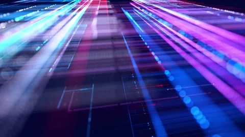 Info concept. Layered system. vj loop multicolored hologram abstract background Stock Footage 206179016