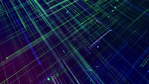 Info concept lines and nodes. vj loop hologram abstract background sci fi theme Stock Footage 217827836