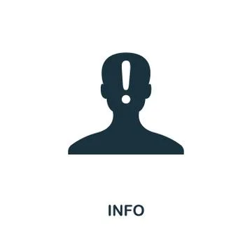 Info creative icon. Simple element illustration. Info concept symbol design from Stock Illustration