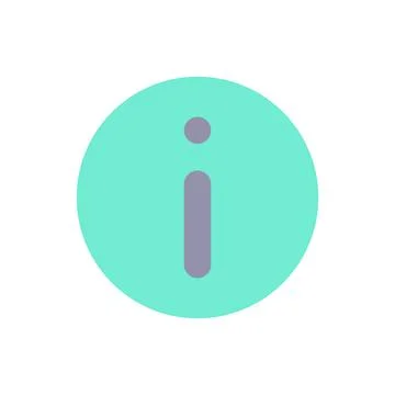 Info flat color ui icon Illustrazione stock