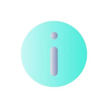 Info flat gradient color ui icon Illustrazione stock