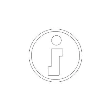 Info. flat vector icon Stock Illustration