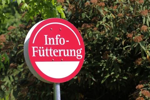 Info-Fütterung Foto stock