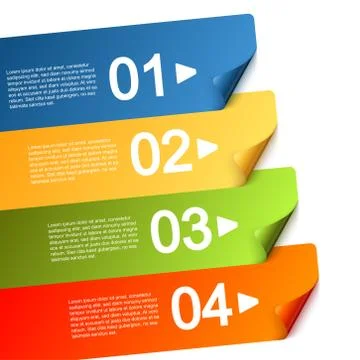 Info graphic with four options Stock Illustration