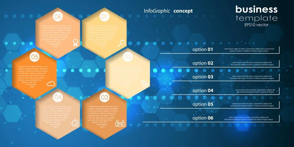 Info graphic process graphic template Stock Illustration