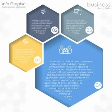 Info graphic process graphic template Stock Illustration