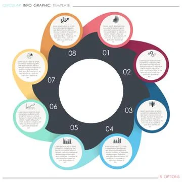 Info graphic process graphic template Stock Illustration