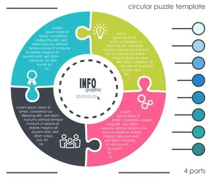 Info graphic process graphic template Stock Illustration