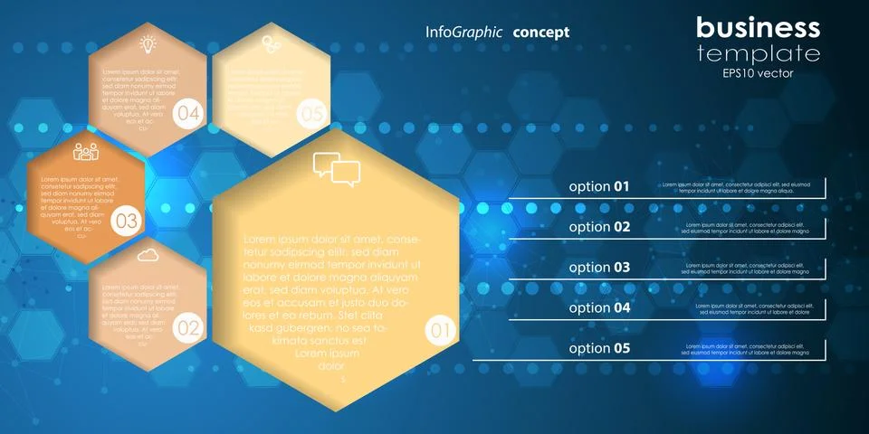 Info graphic process graphic template 스톡 일러스트