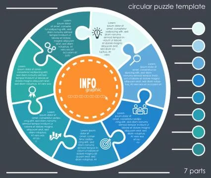 Info graphic process graphic template Stock Illustration